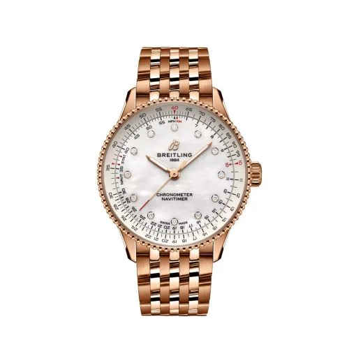 Breitling - R17327211A1R1 Navitimer Automatic 36 Red Gold / MOP / Bracelet