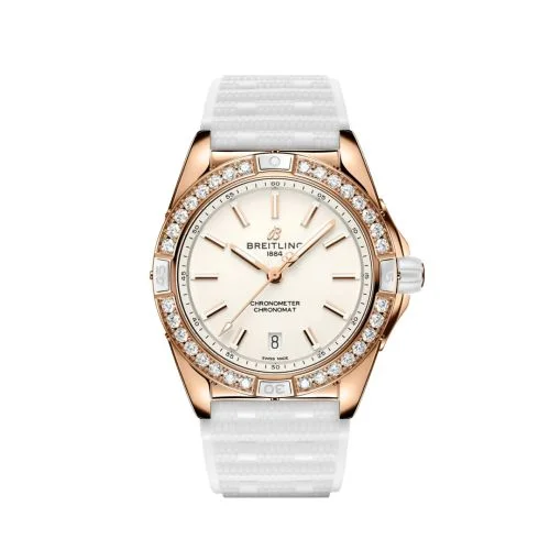Breitling - R17356531G1S1 Super Chronomat 38 Origins Red Gold / White / Rubber Rouleaux