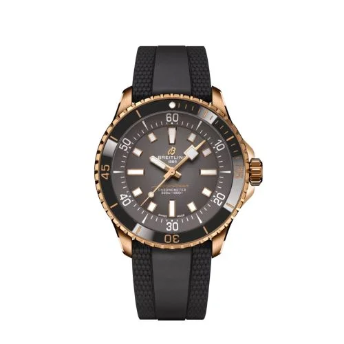 Breitling - R173751A1G1S1 SuperOcean Automatic 42 Red Gold / Grey / Oomiya