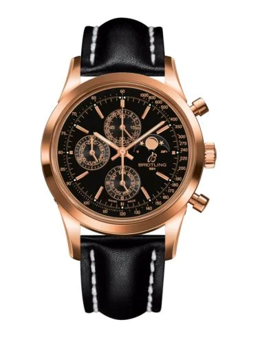 Breitling - R1931012.BC20.435X Transocean Chronograph 1461 Red Gold / Black / Calf