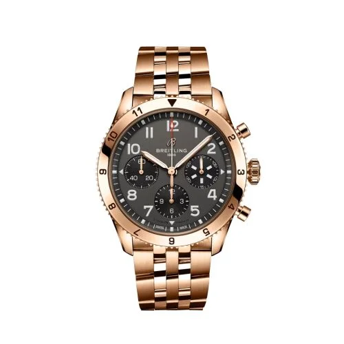 Breitling - R233801A1B1R1 Classic AVI Chronograph P-51 Mustang Red Gold / Bracelet
