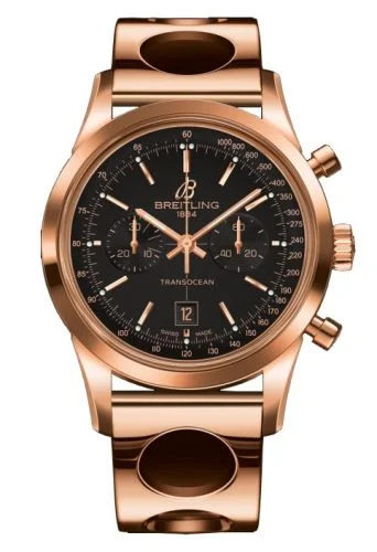 Breitling - R4131012.BC07.223R Transocean Chronograph 38 Gold / Black / Racer