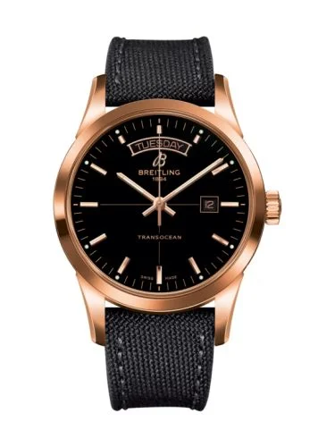 Breitling - R4531012/BB70/109W/R20BA.1 Transocean Day & Date Red Gold / Black / Military / Pin