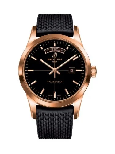 Breitling - R4531012/BB70/279S/R20D.3 Transocean Day & Date Red Gold / Black / Rubber / Folding