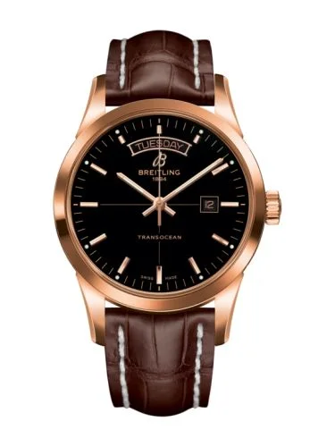 Breitling - R4531012/BB70/739P/R20BA.1 Transocean Day & Date Red Gold / Black / Croco / Pin