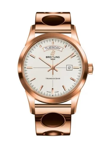 Breitling - R4531012/G752/220R Transocean Day & Date Red Gold / Silver / Racer