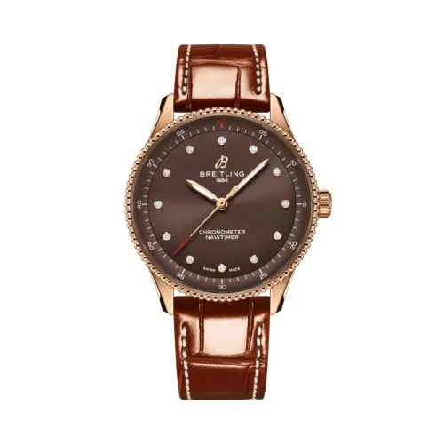 Breitling - R77320E31Q1P1 Navitimer Quartz 32 Red Gold / Chocolate