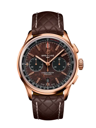 Breitling - RB01181A1Q1X1 Premier B01 Chronograph 42 Bentley Centenary Red Gold / Wood / Calf / Pin