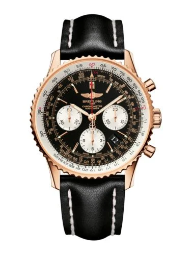 Breitling - RB012012/BA49/435X/R20BA.1 Navitimer 01 43 Red Gold / Black / Calf / Pin