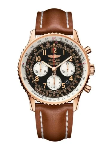 Breitling - RB012012/BB07/433X/R20BA.1 Navitimer 01 43 Red Gold / Black Arabic / Calf / Pin
