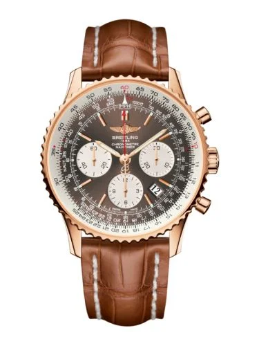 Breitling - RB012012.Q606.737P Navitimer 01 43 Red Gold / Bronze / Alligator