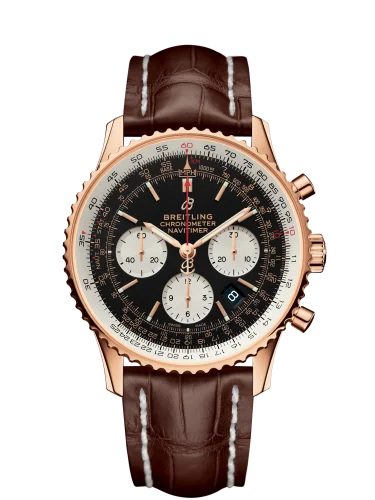 Breitling - RB012121.BG76.739P Navitimer 1 B01 Chronograph 43 Red Gold / Black / Brown Croco