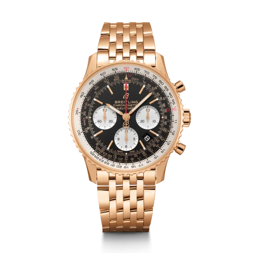 Breitling - RB0121211B1R1 Navitimer 1 B01 Chronograph 43 Red Gold / Black / Bracelet