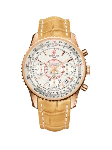 Breitling - RB013012.G710.728P Montbrillant 01 Red Gold / Mercury Silver / Croco