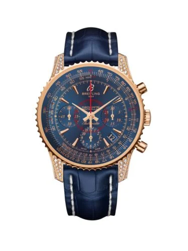 Breitling - RB013067.C896.718P Montbrillant 01 Red Gold / Diamondworks / Aurora Blue / Croco