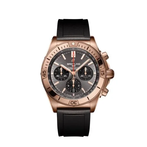 Breitling - RB0134101B1S1 Chronomat B01 42 Red Gold / Anthracite / Rubber