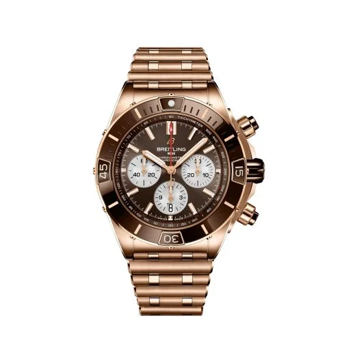 Breitling - RB0136E31Q1R1 Super Chronomat B01 44 Red Gold / Brown / Rouleaux