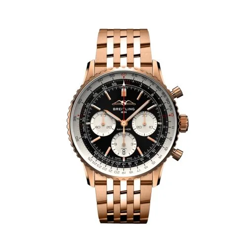 Breitling - RB0138211B1R1 Navitimer B01 Chronograph 43 Red Gold / Black / Bracelet