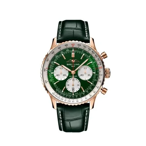 Breitling - RB01384A1L1P1 Navitimer B01 Chronograph 43 Red Gold / Green / Boutique Edition