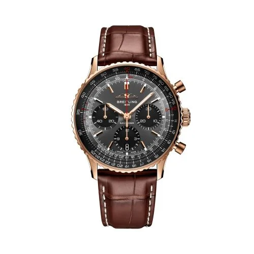 Breitling - RB01394A1B2P1 Navitimer B01 Chronograph 41 Red Gold /  Best Ishida