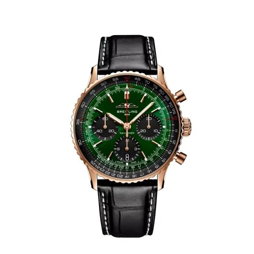 Breitling - RB01394A1L1P1 Navitimer B01 Chronograph 41 Red Gold /  Wing Revolution Kanazawa