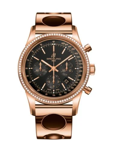 Breitling - RB015253.BB16.220R Transocean Chronograph Red Gold / Diamond / Black / Air Racer