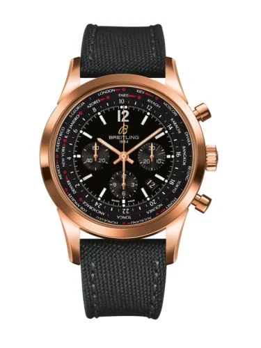 Breitling - RB0510U5.BC39.100W Transocean Chronograph Unitime Pilot Red Gold / Black / Military
