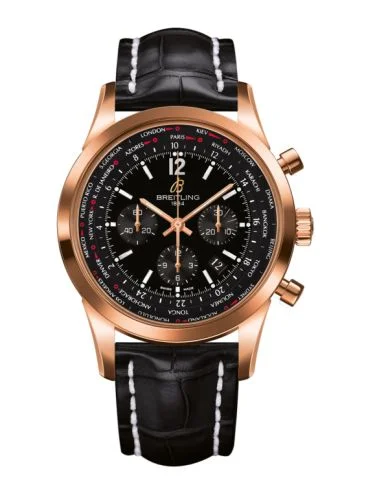 Breitling - RB0510U5.BC39.760P Transocean Chronograph Unitime Pilot Red Gold / Black / Croco