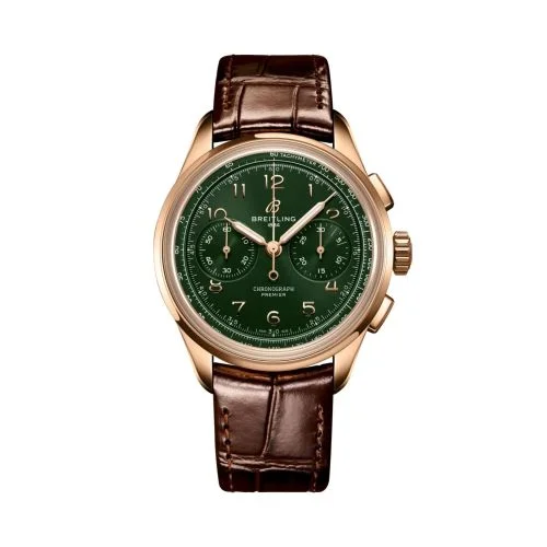 Breitling - RB0930361L1P1 Premier Heritage B09 Chronograph 40 Red Gold / Green