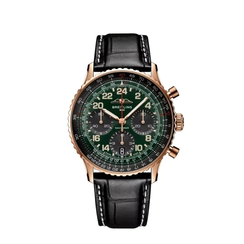 Breitling Breitling - RB12302A1L1P1 Navitimer B12 Chronograph 41 Cosmonaute Red Gold / Green