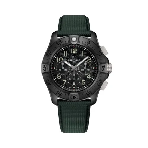 Breitling - SB0148101B1X1 Super Avenger B01 Chronograph 46 Night Mission / Black / Strap
