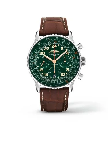 Breitling Navitimer B02 Chronograph 41 Cosmonaute Stainless Steel / Green / Wempe Signature Series