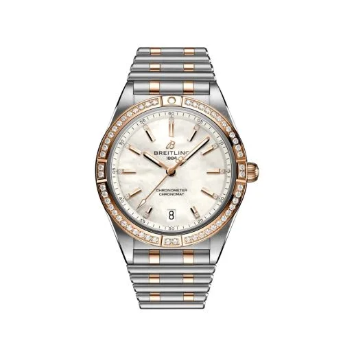 Breitling - U10380591A2U1 Chronomat Automatic 36 Stainless Steel / Red Gold - Diamond / MOP / Rouleaux / Boutique Edition