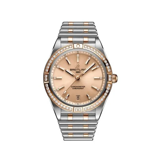 Breitling - U10380591K1U1 Chronomat Automatic 36 Stainless Steel / Red Gold - Diamond / Copper / Rouleaux