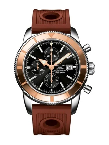 Breitling - U1332012.B908.439X Superocean Heritage 46 Chronograph Stainless Steel / Red Gold  / Black /  Calf