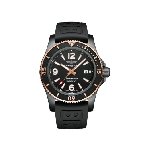 Breitling - U17368221B1S1 Superocean 46 Blacksteel / Red Gold / Black / Rubber