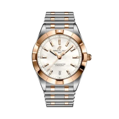 Breitling - U77310101A2U1 Chronomat 32 Stainless Steel - Red Gold / MOP / Rouleaux