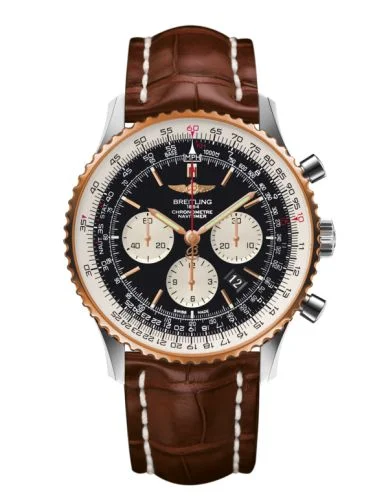 Breitling - UB012721.BE18.754P Navitimer 01 46 Stainless Steel / Red Gold / Black / Croco