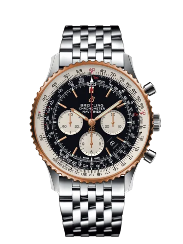 Breitling - UB0127211B1A1 Navitimer 1 B01 Chronograph 46 Stainless Steel / Red Gold / Black / Bracelet