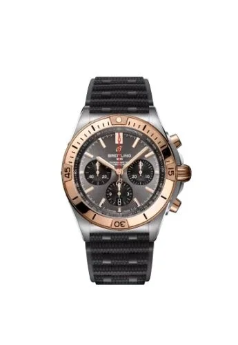 Breitling - UB0134101B1S1 Chronomat B01 42 Stainless Steel / Red Gold / Anthracite  / Rubber