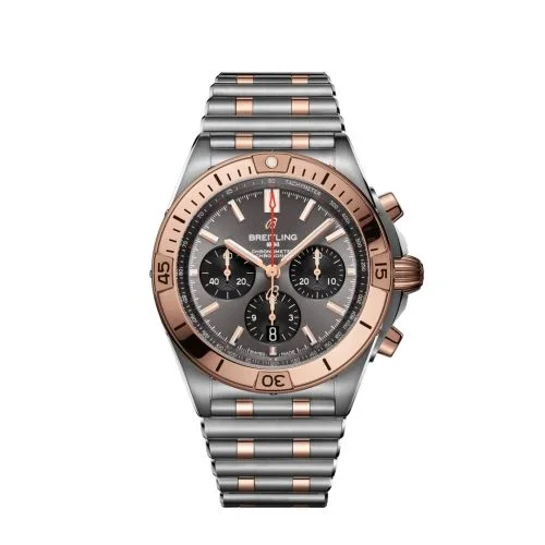 Breitling - UB0134101B1U1 Chronomat B01 42 Stainless Steel / Red Gold / Anthracite  / Rouleaux