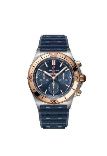 Breitling - UB0134101C1S1 Chronomat B01 42 Stainless Steel / Red Gold / Blue / Rubber