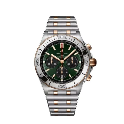 Breitling - UB0134131L1U1 Chronomat B01 42 Stainless Steel - Red Gold / Green / Rouleaux