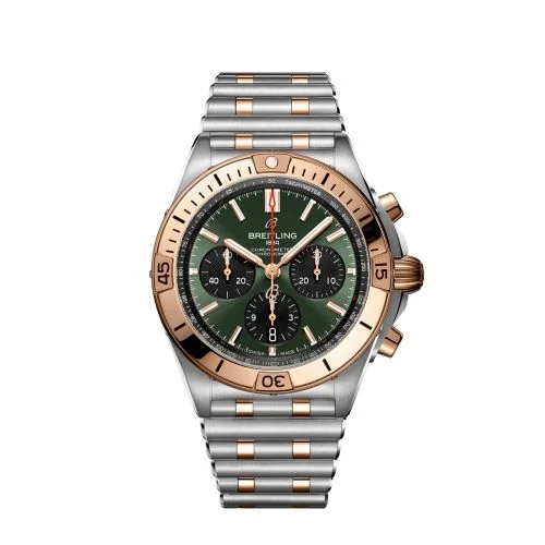 Breitling - UB01342A1L1U1 Chronomat B01 42 Stainless Steel / Red Gold / Green / Korea