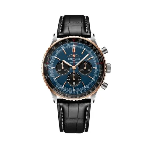 Breitling - UB01372A1C1P1 Navitimer B01 Chronograph 46 Stainless Steel - Red Gold / Blue / USA