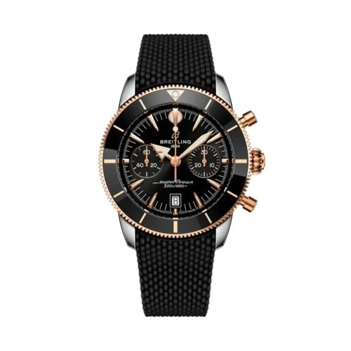 Breitling - UB0156H11B1S1 Superocean Heritage B01 Chronograph 42 Stainless Steel - Red Gold / Black / Rubber