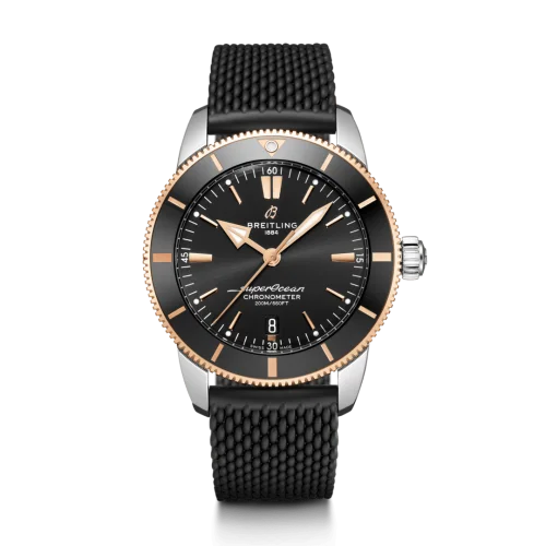 Breitling - UB2030121B1S1 Superocean Heritage II B20 Automatic 44 Stainless Steel - Red Gold / Black / Rubber / Folding