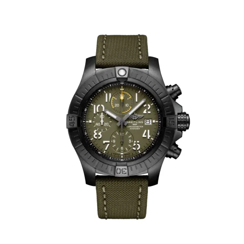 Breitling - V13317101L1X1 Avenger Chronograph 45 Night Mission / Green / Military / Pin