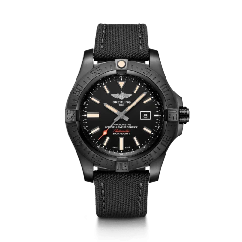 Breitling - V17310101B1W1 Avenger Blackbird 48 Black Titanium / Volcano Black / Military / Pin