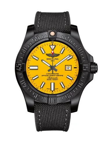 Breitling - V173104T.I524.100W Avenger Blackbird 48 Black Titanium / Cobra Yellow / Military / Boutique Editions